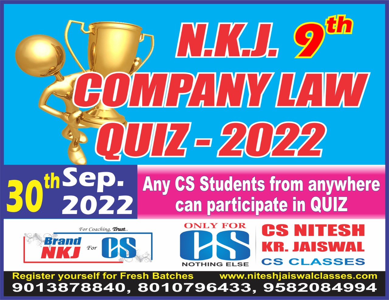 NKJ company Law Quiz 2022 ( On 30th September 2022 )